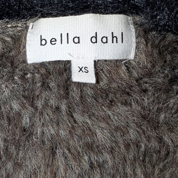 Bella Dahl Fuzzy V-neck Camo Cardigan Sz XS - Picture 9 of 11